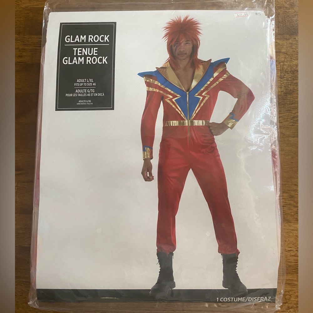 Amscan Glam Rock Costume - Red and Blue